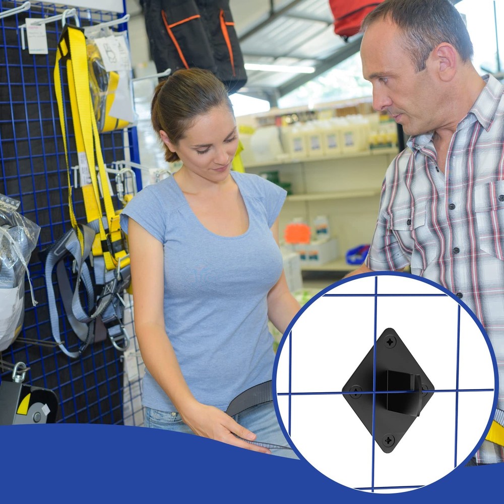 24 Pcs Gridwall Mount Brackets with Screws Gridwall Brackets for Grid Panels Clo