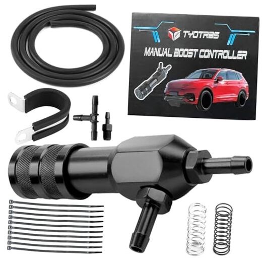2025 Manual Boost Controller Kit, 1-30 PSI Car Turbo Boost Controller, Black