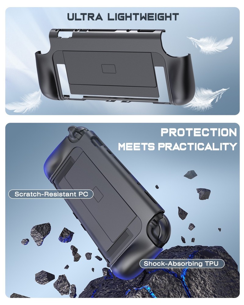 for Nintendo Switch 2 2025 Console Ergonomic Grip Dockable Protective Case