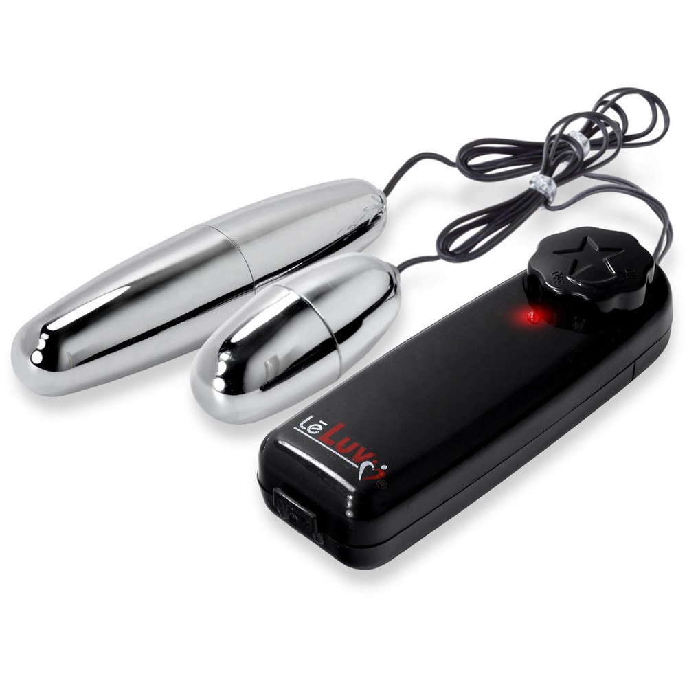 Vibrator Silver Bullet Double Probe LeLuv Multi-speed Two Eggs