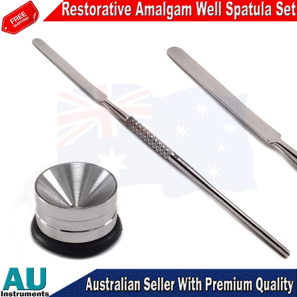 Restorative Tools Amalgam Mixing Bone Well Pot Cement Sptaula Modelling Carvers