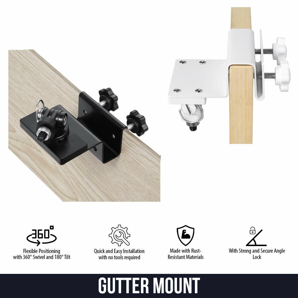 Gutter Mount for Blink Outdoor XT XT2 Camera, Universal Weatherproof (1 Pack)