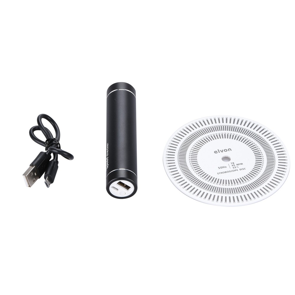 50Hz Calibration LP Turntabl Platter Stroboscopic Strobe Light+Tachometer Disc