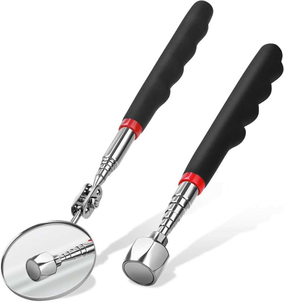 Telescoping Magnetic Pickup Tool Set Pull Force 22 Lb, Extendable Magnet Pick-Up