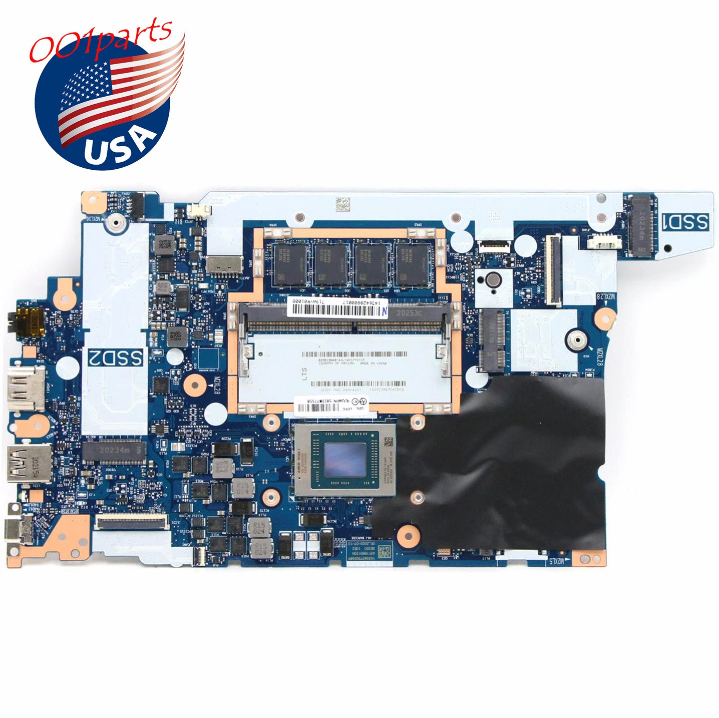 For Lenovo ThinkPad E15 Gen 2 Laptop Motherboard R5-4500U 8G 5B20W77558 USK