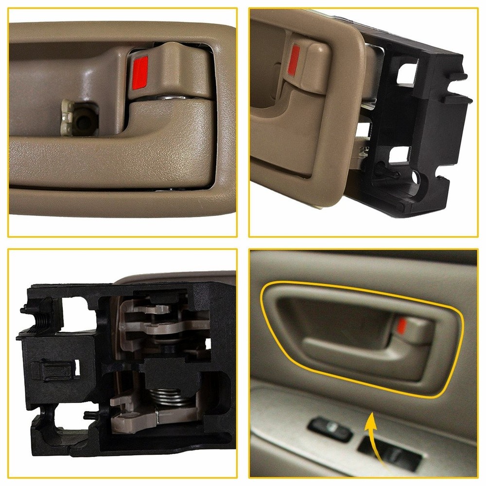 2Pcs Inside Interior Door Handle Right + Left Side for Toyota Sequoia 2001-2007