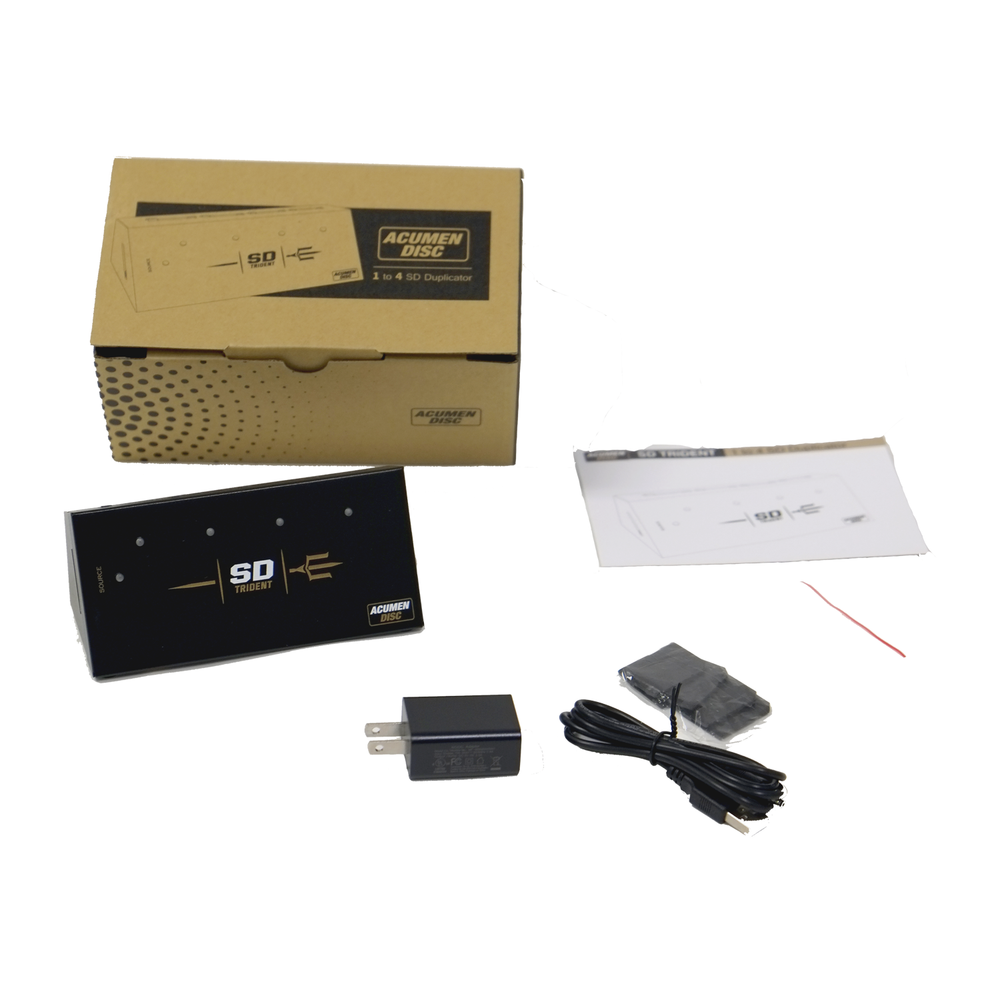 SD Trident - 1 to 4 Secure Digital / MicroSD / TF Duplicator Cloner (35MBps)