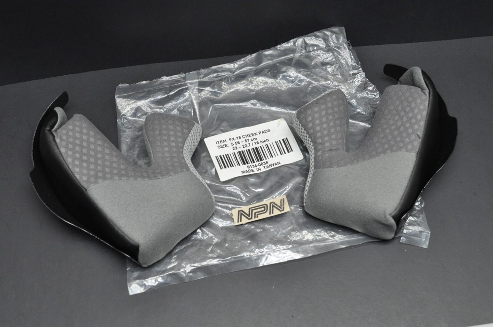 New AFX FX-18 Replacement Cheek Pads 01340636 Size Small
