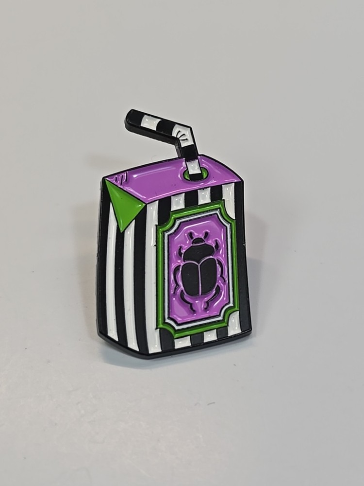 Beetle Juice Drink Box Lapel Pin
