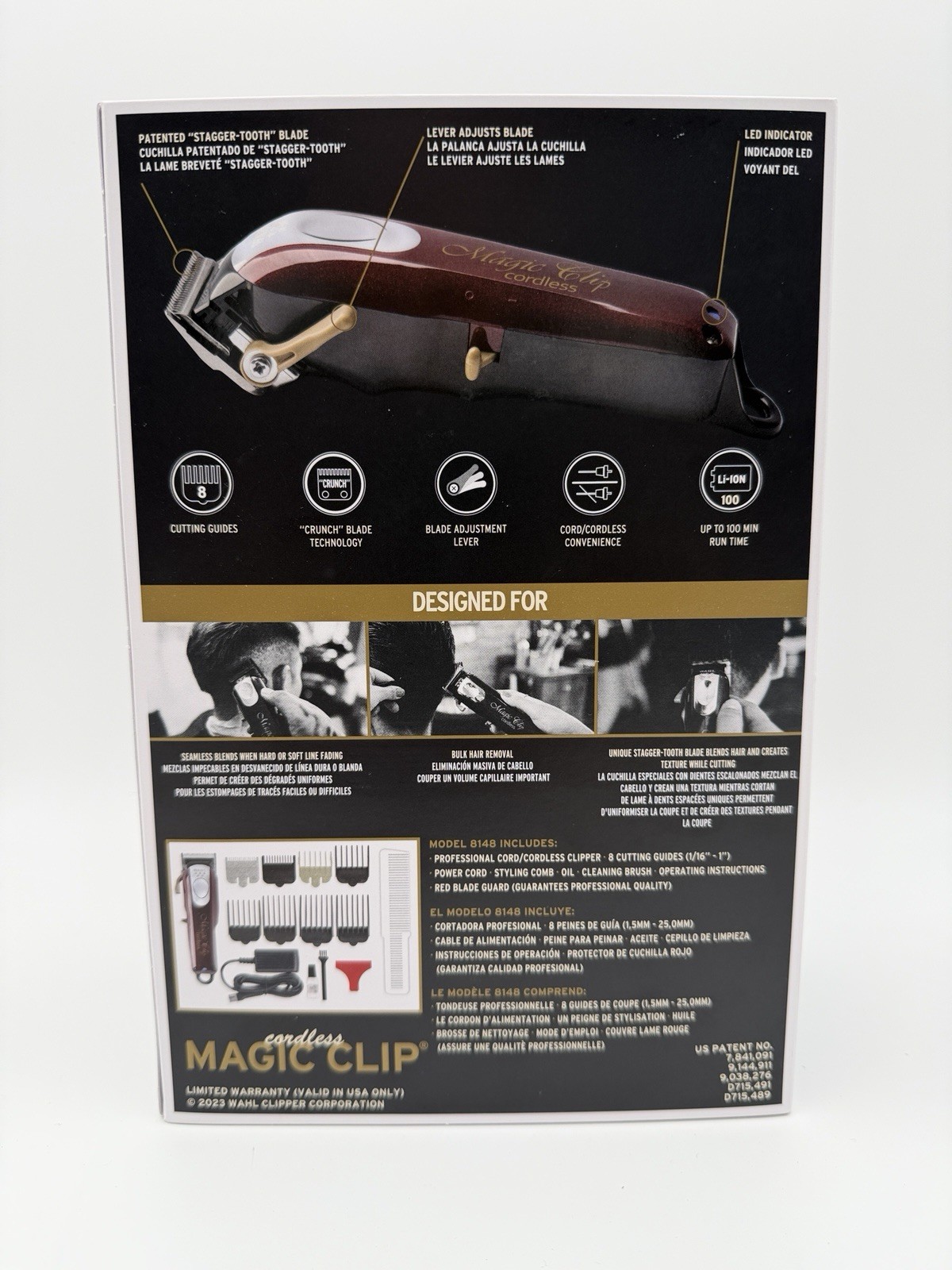 Wahl Professional 5-Star Cordless Magic Clip Hair Clipper 8148 FACTORY SEALED!!!