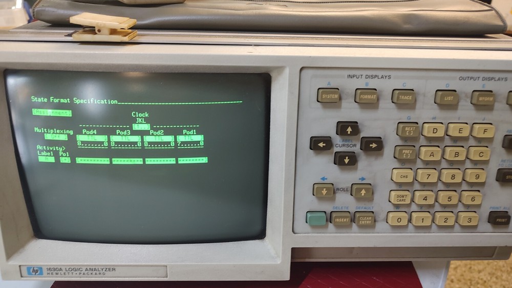 HP Hewlett Packard 1630 A Logic Analyzer- Working