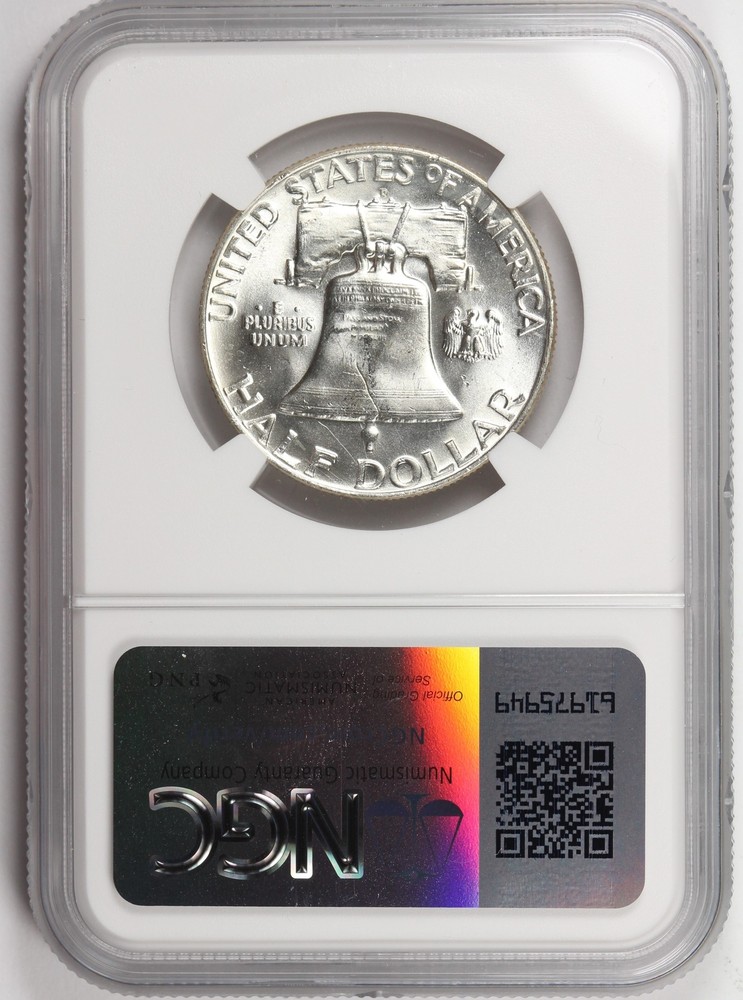 1957-D Franklin Half NGC Certified MS65