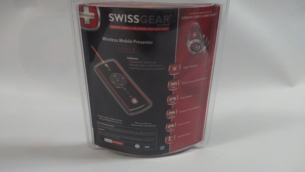 SwissGear Wireless Mobile Presenter w/Laser Pointer power point Swiss
