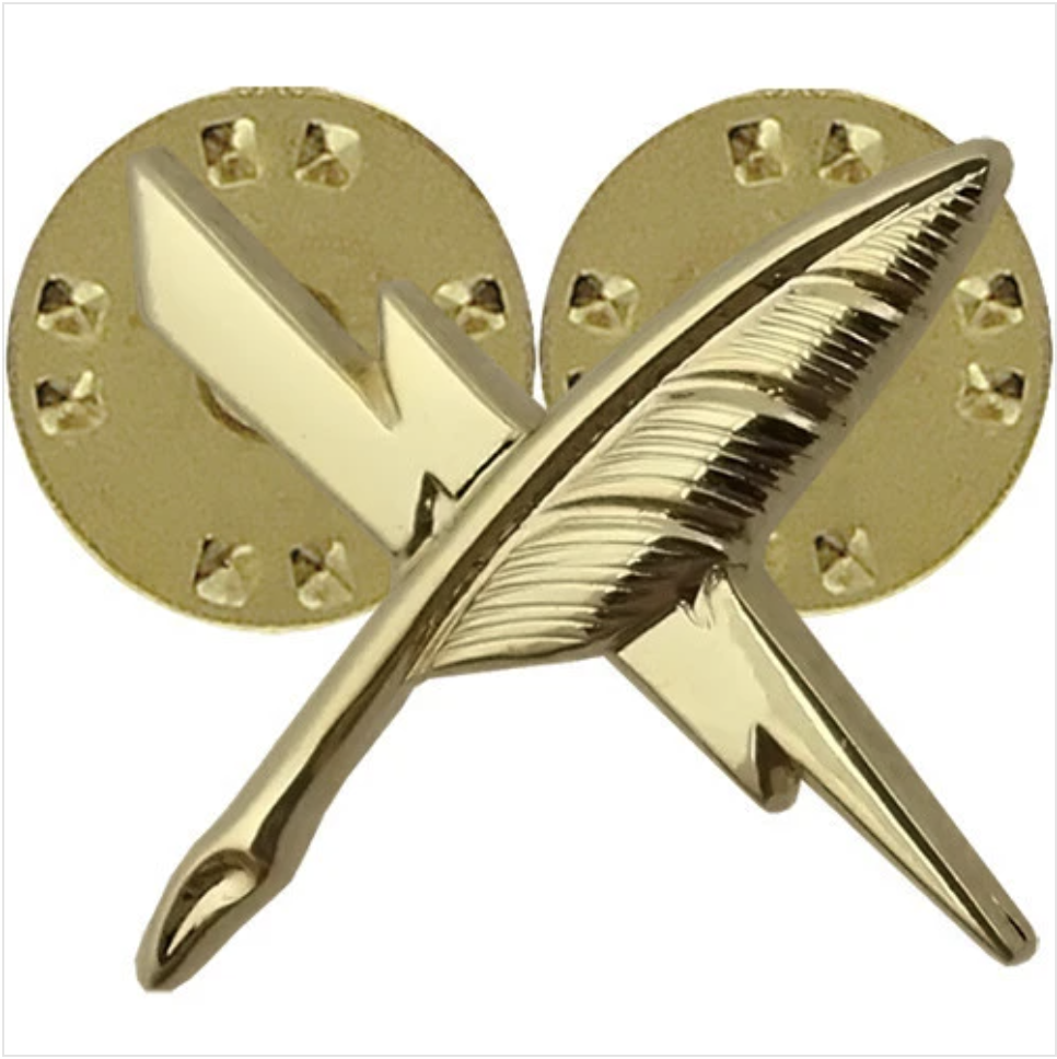 GENUINE U.S. NAVY COLLAR DEVICE: CRYPTOLOGY TECHNICIAN