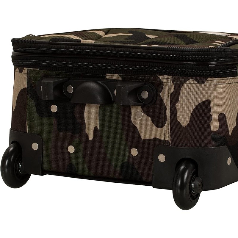 Luggage Set W/ Multiple Upright Sizes & Large Front Pockets Travel Essentials US