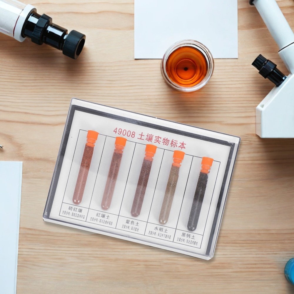Geographical Soil Specimens Laboratory Sample Collection Set Experiment