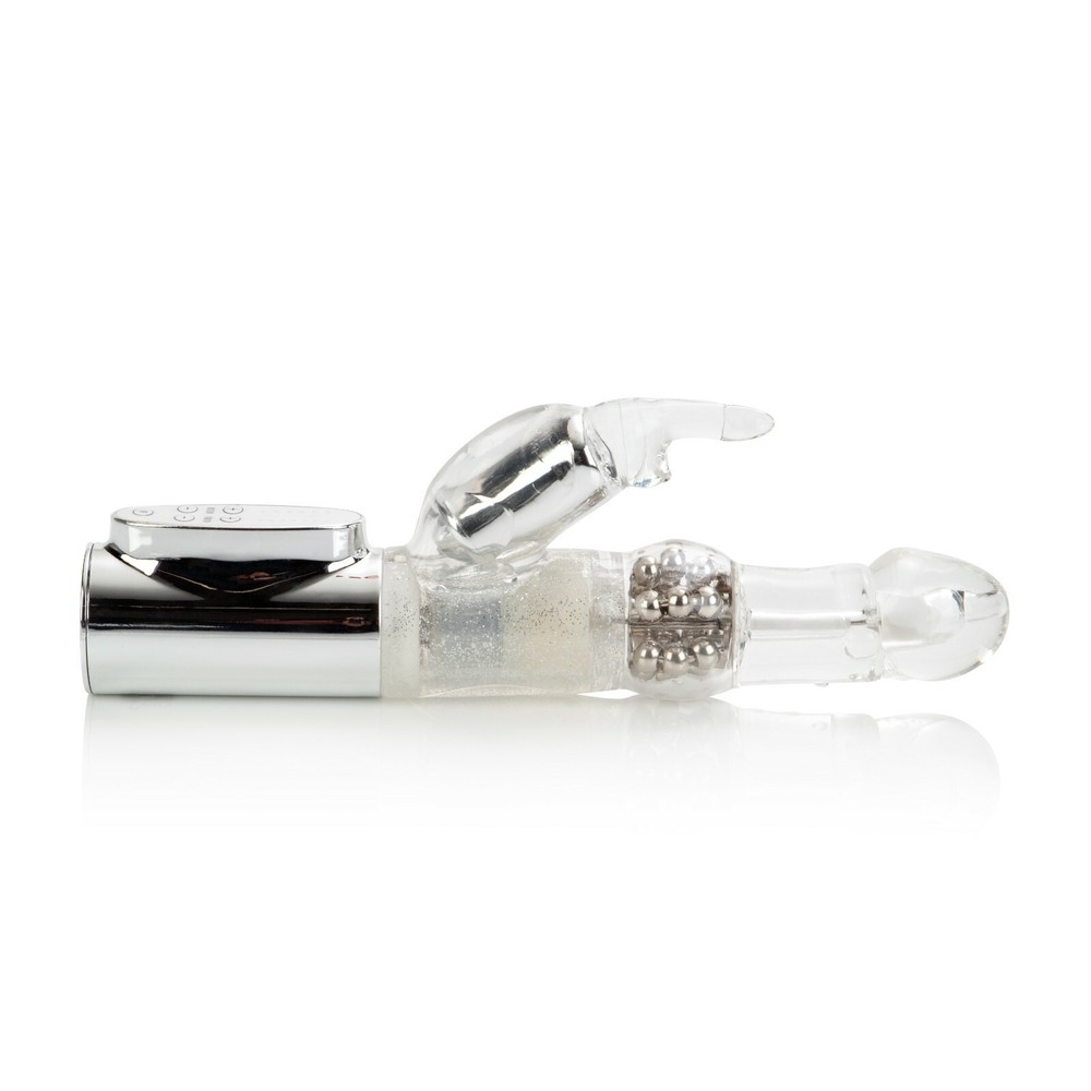 Platinum Jack Rabbit Vibrator Silver Vibe