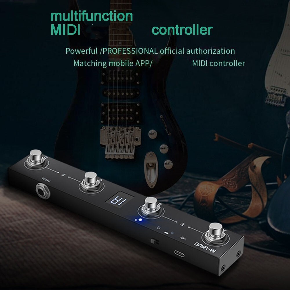 MVAVE Chocolate For MIDI Footswitch Controller Extended Battery Life Easy New