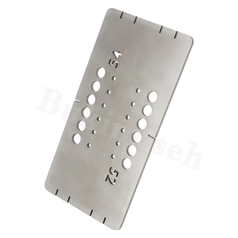 For Guitar String Through Body Ferrule Drill Guide Template, Dual-Spacing Design