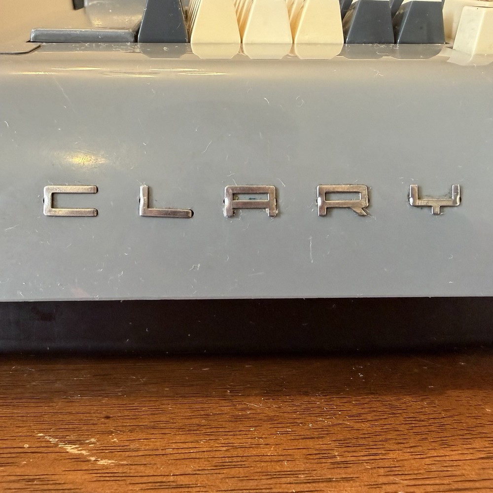 CLARY Multiplier 1950s Mechanical Printing Adding Machine Crank Calculator USA