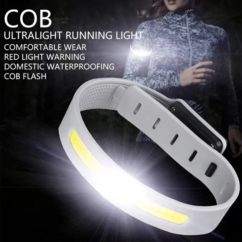 COB LED Armband Light 500LM USB-C Rechargeable Running Safety Warning Light