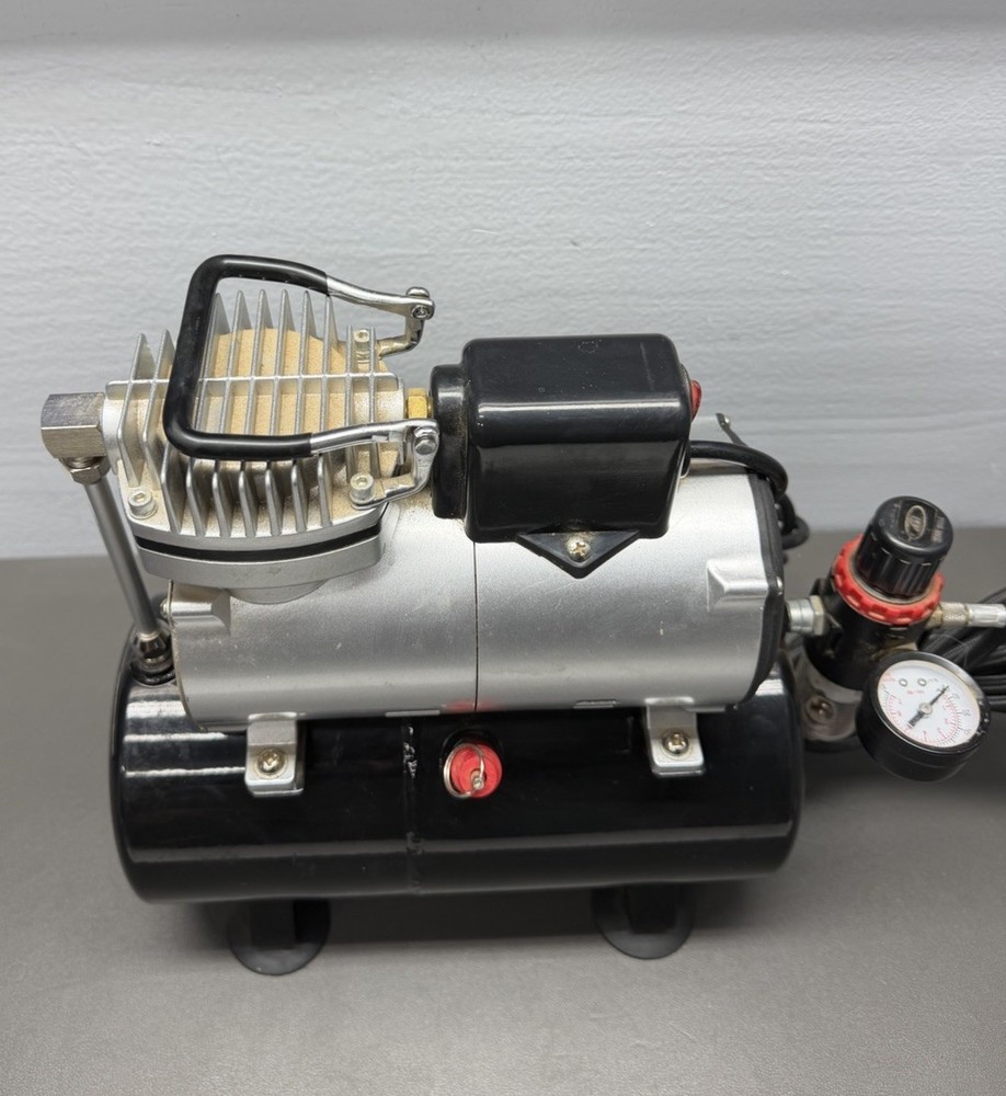 Airbrush Compressor, High-performance Single-Piston Oil-free Mini Compressor ...
