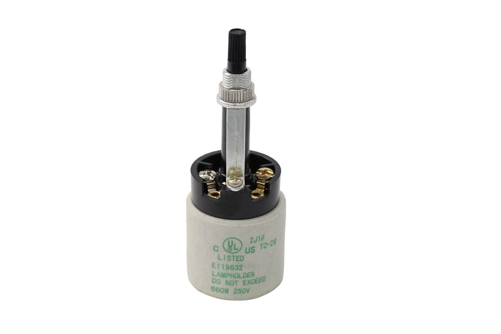 Porcelain Ceramic Rotary Socket Knob Switch E26 Light Replacement 250W 660W