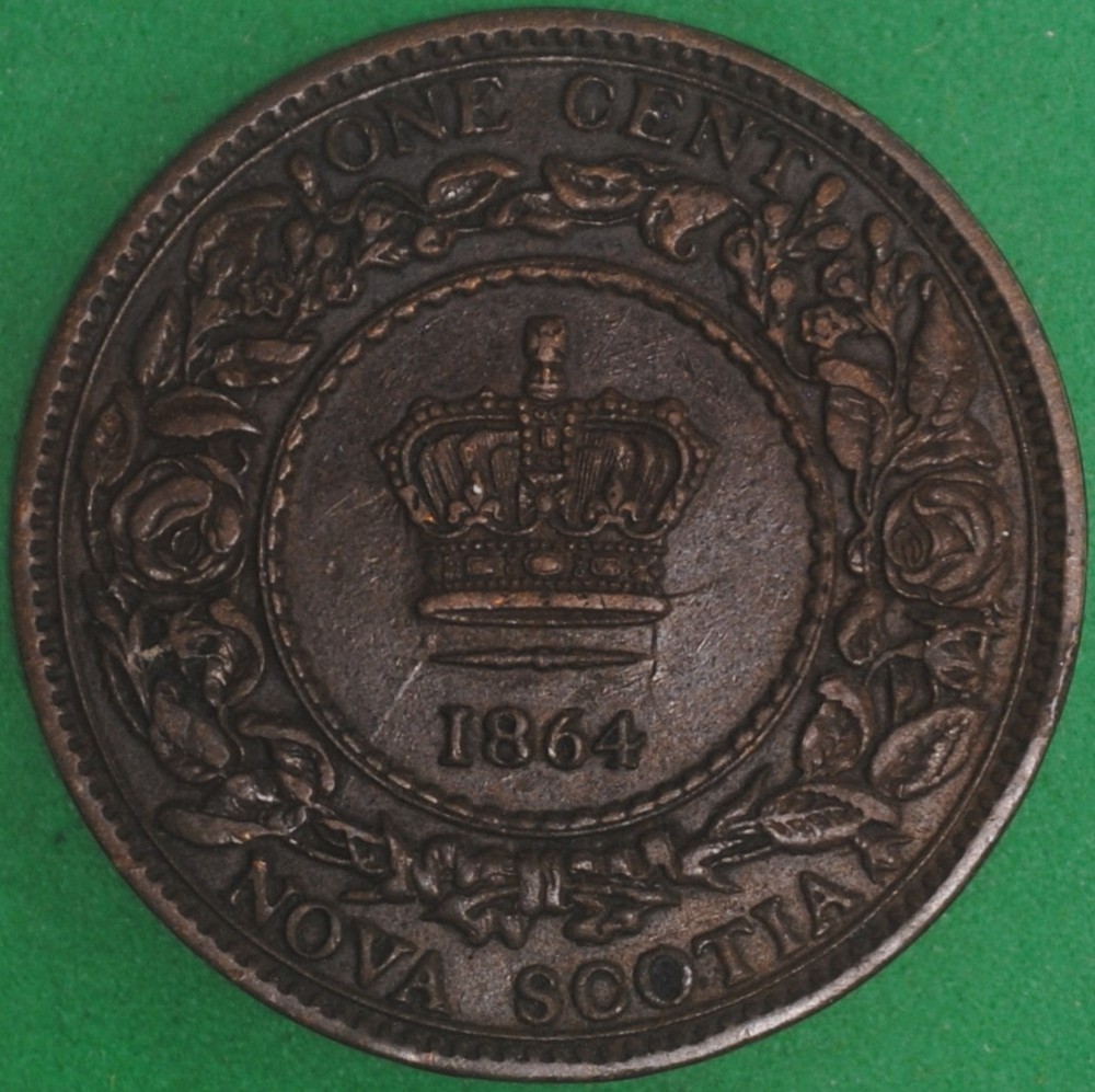 1864 Nova Scotia Cent XF