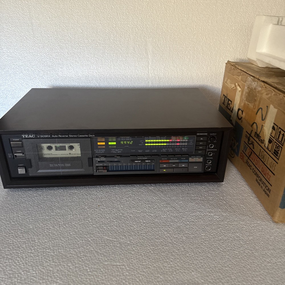 TEAC V-909RX Auto Reverse Stereo Cassette Deck – Tested, Working Order