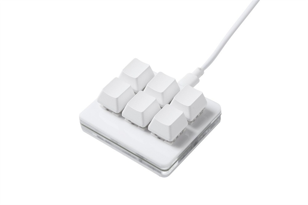 6 Keys Programmable Mechanical Keyboard Macro keypad Red Shaft Switch USB DIY