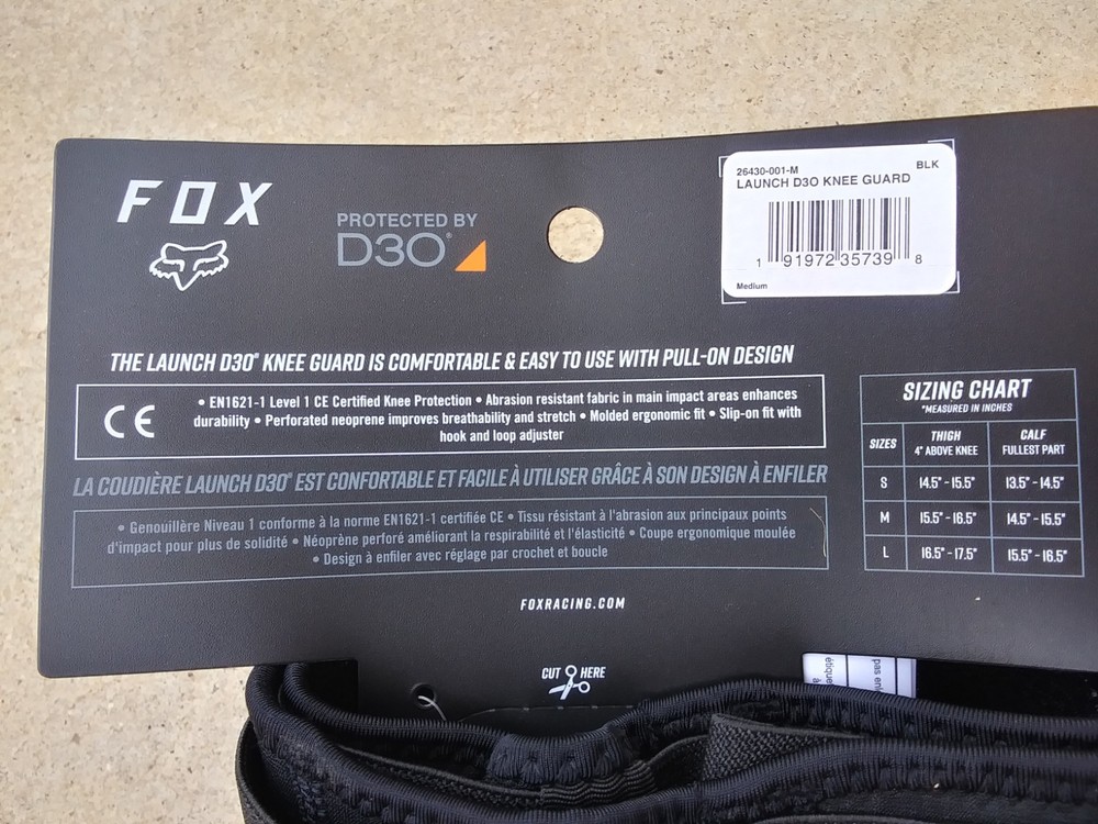 Launch D30 Knee Guard - Medium - style: 26430-001-M