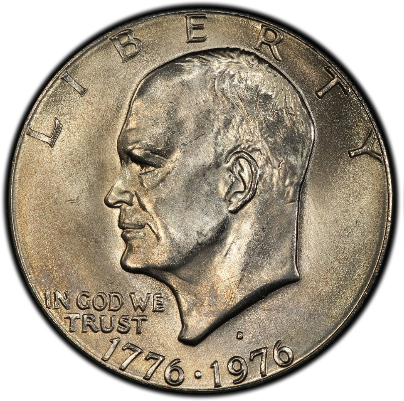 1776-1976-D Type 1 Mint State Bicentennial Eisenhower Dollar 1$