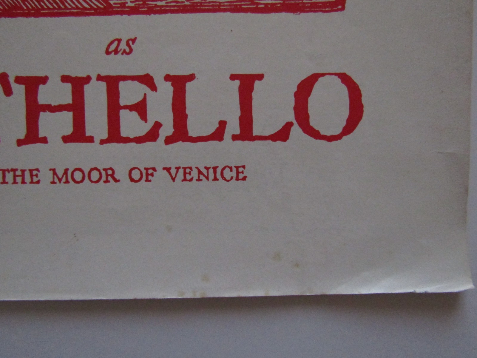 SALE! 1943 Black Broadway History PAUL ROBESON As Othello Theatre Guild Program