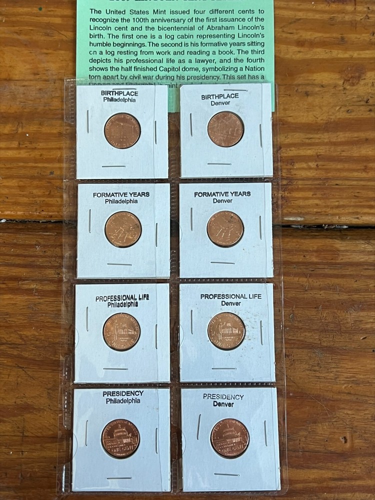 2009 Lincoln cent series 8 coin set