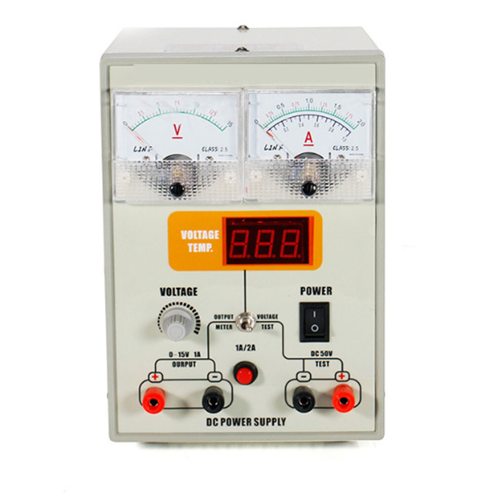 Adjustable DC Voltage Stable Power Supply 15V 2A Maintenance Workbench