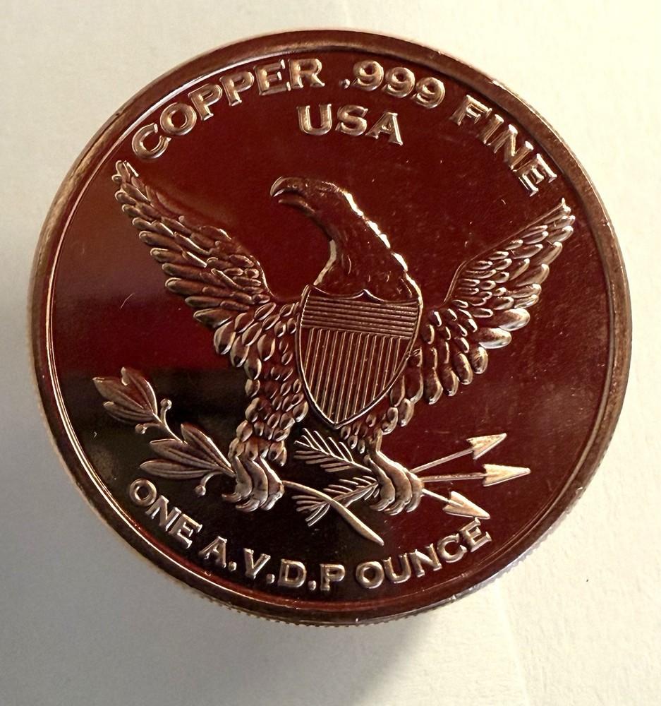 1oz. Copper Rounds "Maple Leaf" - .999 Fine Copper - Proof Like