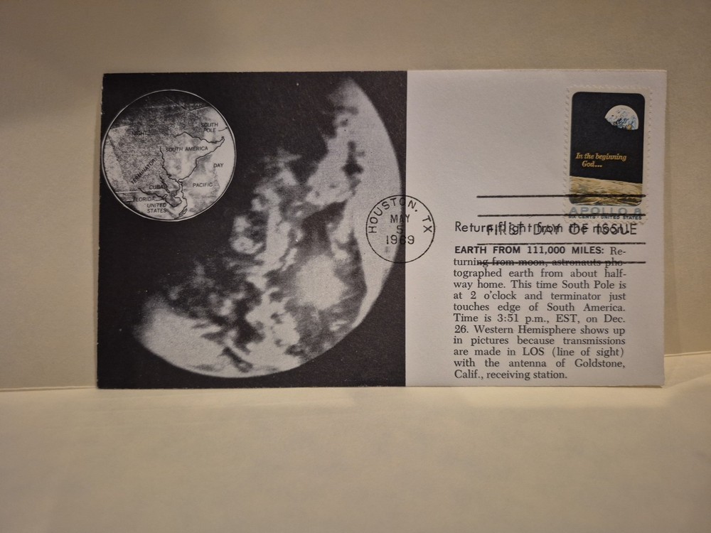 May 5, 1969 First Day Cover Canceled in Houston