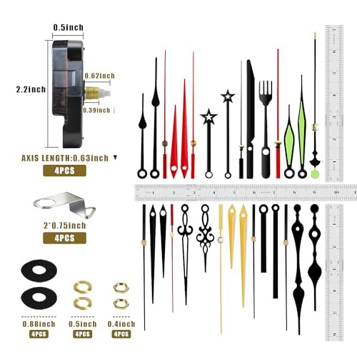 High Torque Quartz Clock Movement Mechanism Replacement Clock Kit with