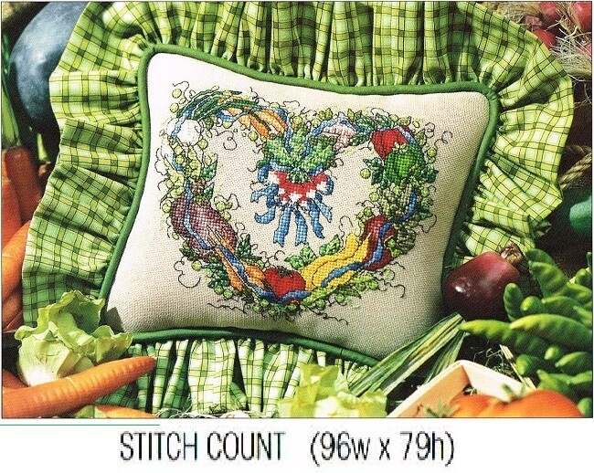 BOUNTIFUL HEART  CROSS STITCH PATTERN  ONLY  -  TL  AUV