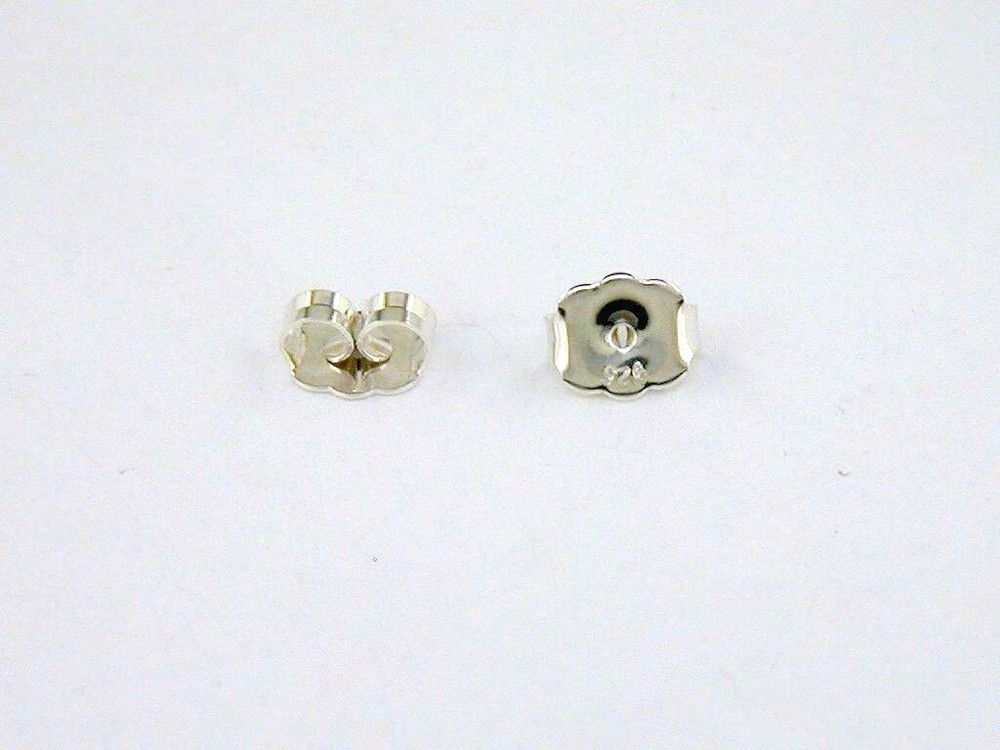5 Pairs Heavy Weight Earring Backs Sterling Silver
