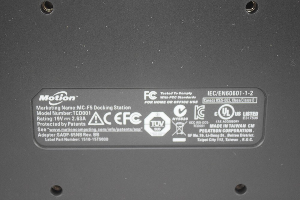 Motion TCD001 MC-C5 Tablet Docking Station