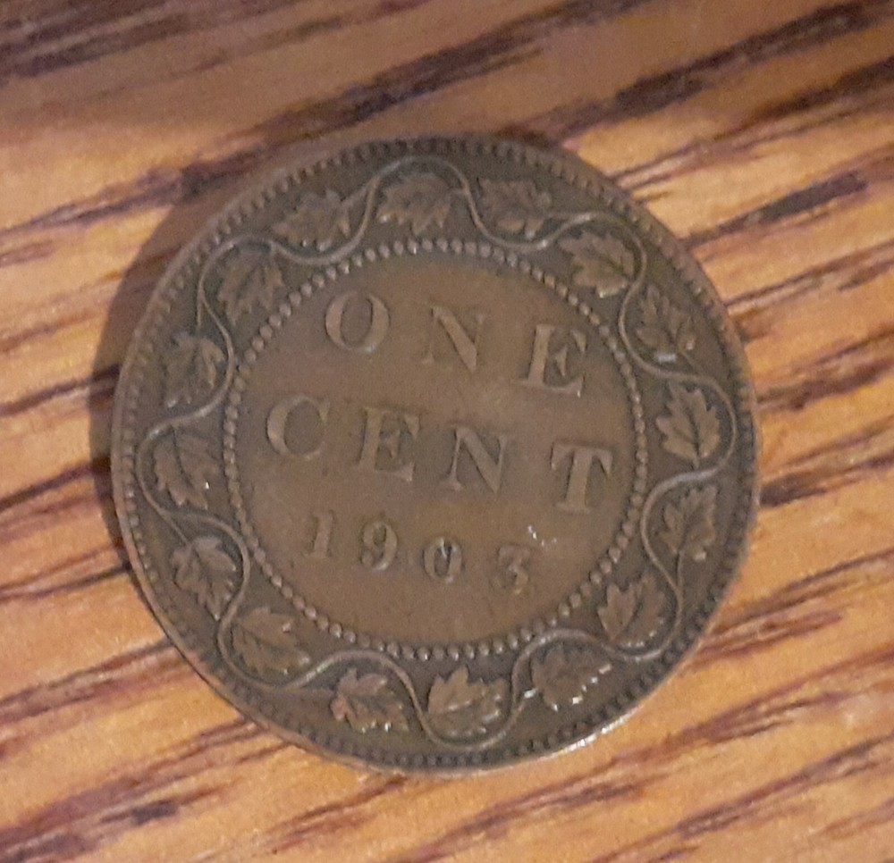 1903 King Edward 7th 1 Cent Canada Coin