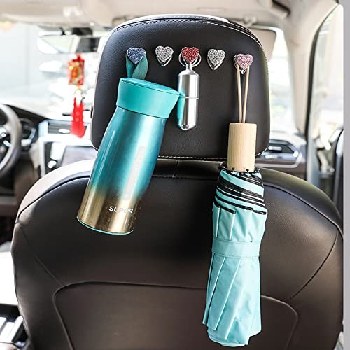 Car Mini Hooks for Mask, 6pcs Mini Cute Hook on Dashboard for Keys, Mask,
