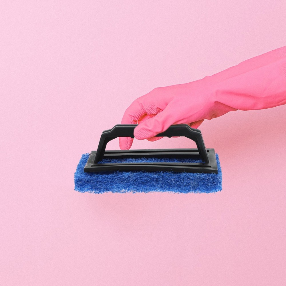 3 Pcs Cleaning Brush Ink Pad Triangular Screen Window Cleaner Remover