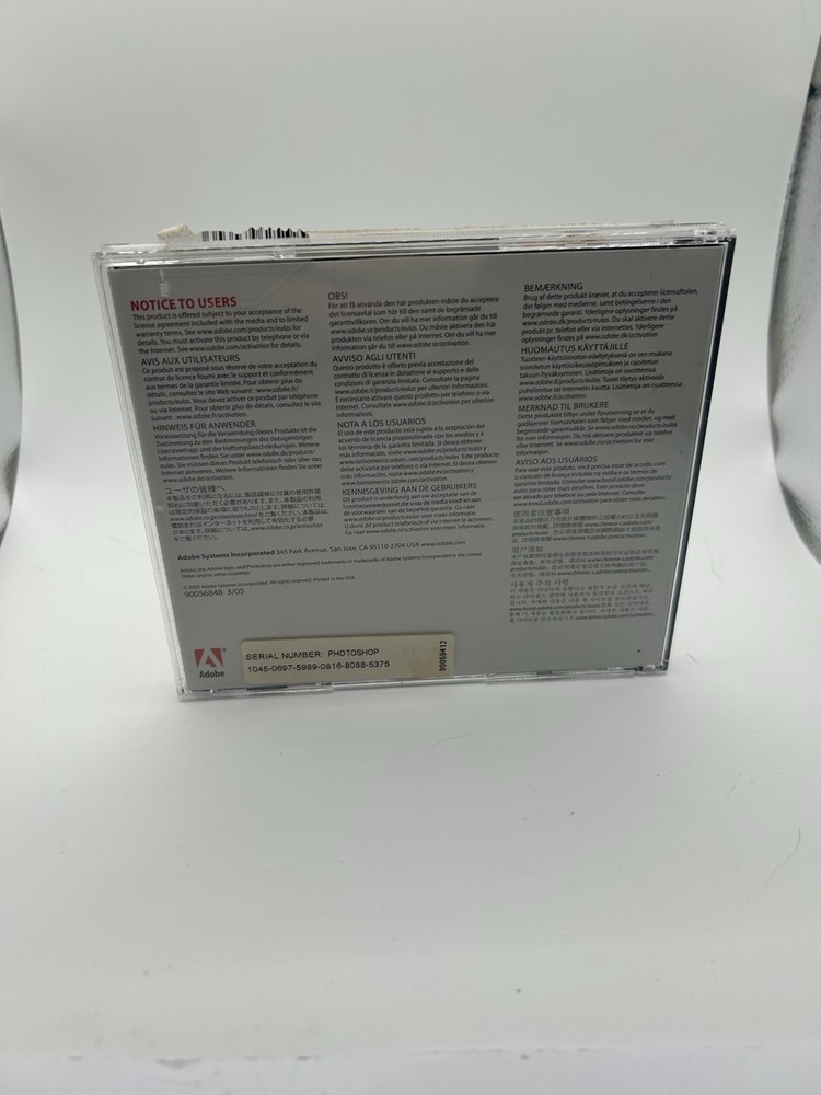 Adobe PhotoShop CS2 Macintosh 1 CD + 1 Training Video CD
