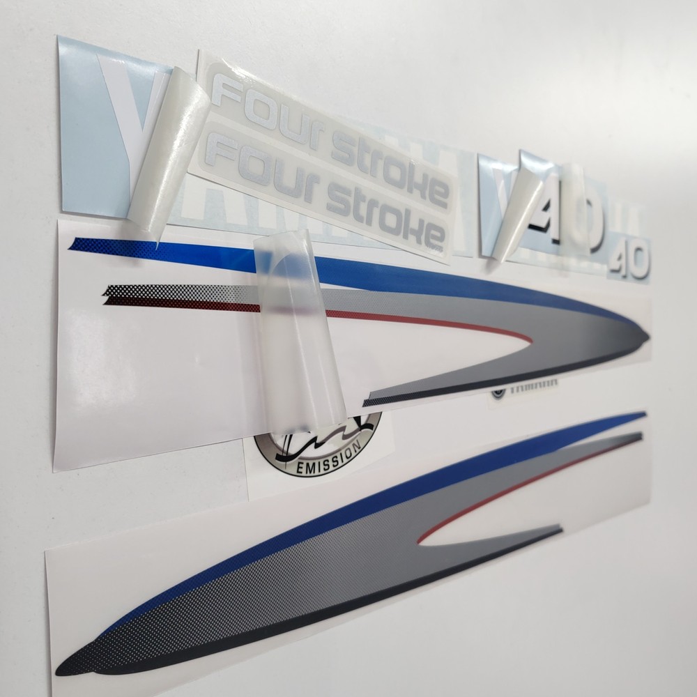 Replacement Decal Compatible with Yamaha 40 Four Stroke 2002-2006 Outboard Set