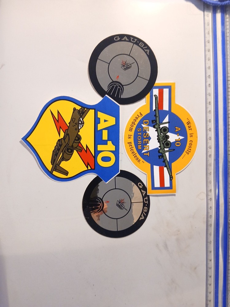 4 A10 Stickers From Desert Storm