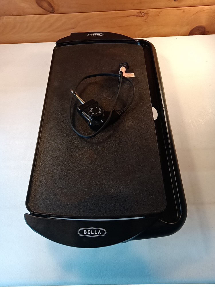 Bella Extra Large Griddle 10.5"x20" Non-Stick,Temp. Control,Drip Tray, Working