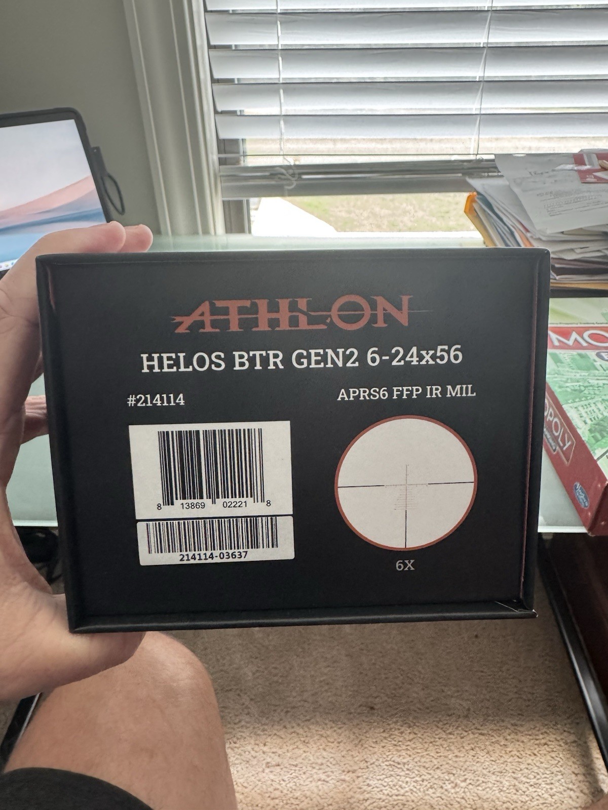 Athlon Optics Helos BTR GEN2 6-24x56mm Rifle Scope - 214114