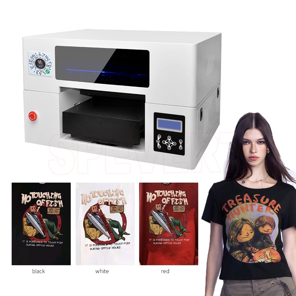 DTG Printer A3 for UV Tshirt Textile Clothes Printing Machine Double PrinterHead